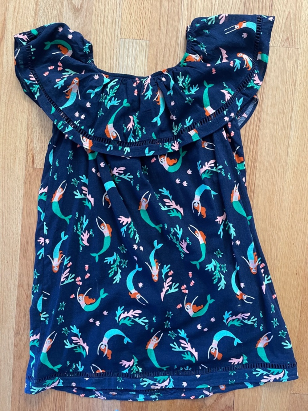 Cotton on kids - Blue Mermaid Off-Shoulder Dress